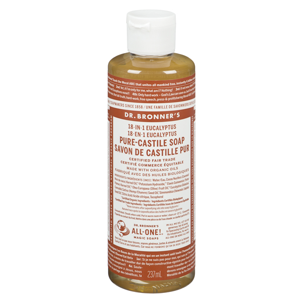 DR BRONNERS EUCALYPTUS PURE-CASTILE SOAP