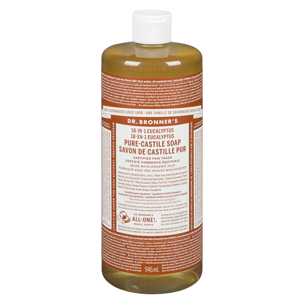 DR BRONNERS EUCALYPTUS PURE-CASTILE SOAP