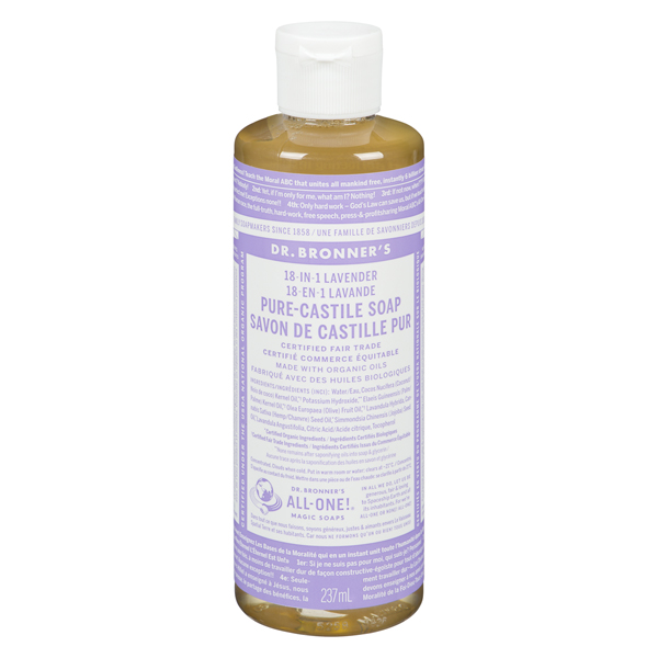 DR BRONNERS LAVENDER PURE-CASTILE SOAP