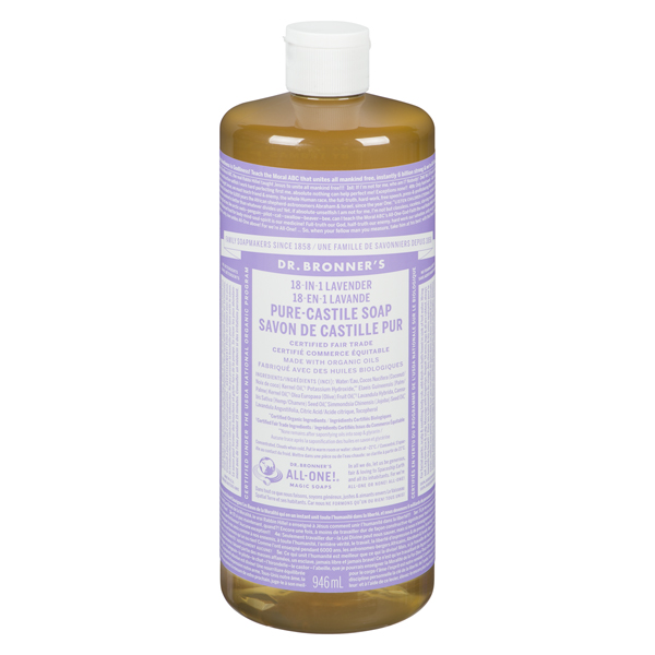 DR BRONNERS LAVENDER PURE-CASTILE SOAP