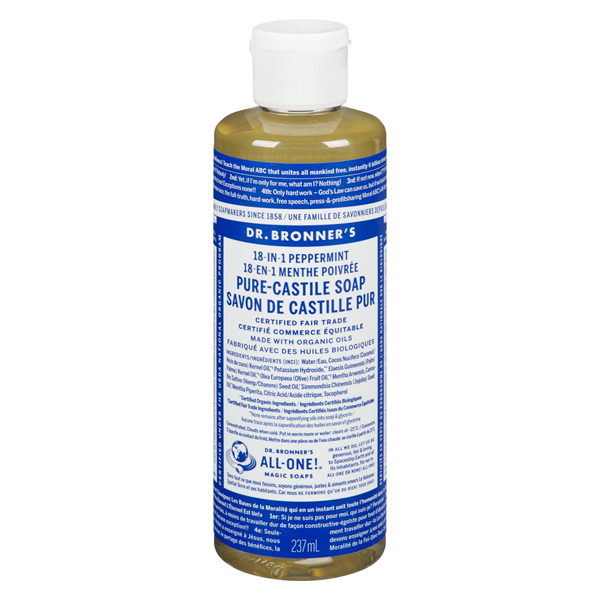 DR BRONNERS PEPPERMINT PURE-CASTILE SOAP