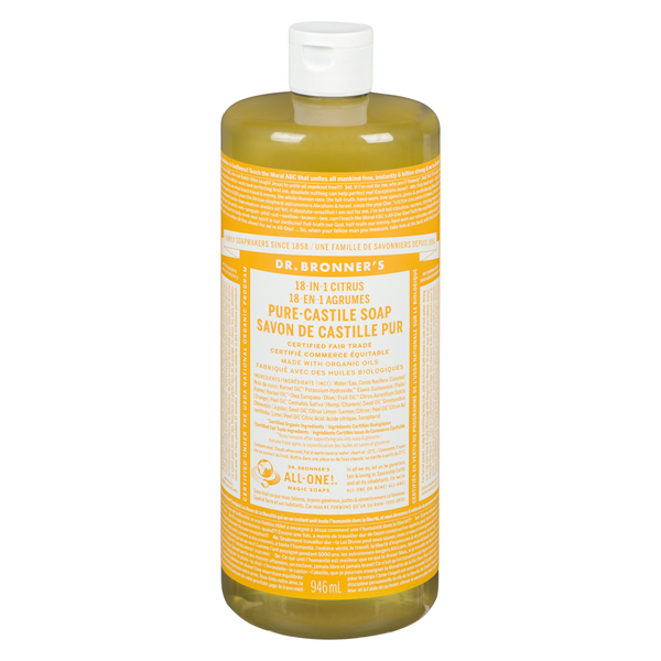 DR BRONNERS CITRUS ORANGE CASTILE SOAP