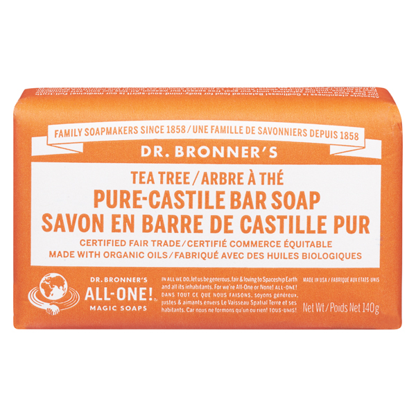 DR BRONNERS TEA TREE HEMP PURE CASTILE SOAP