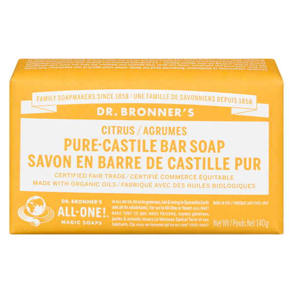 DR BRONNERS ALL-ONE HEMP PURE CASTILE SOAP CITRUS ORANG