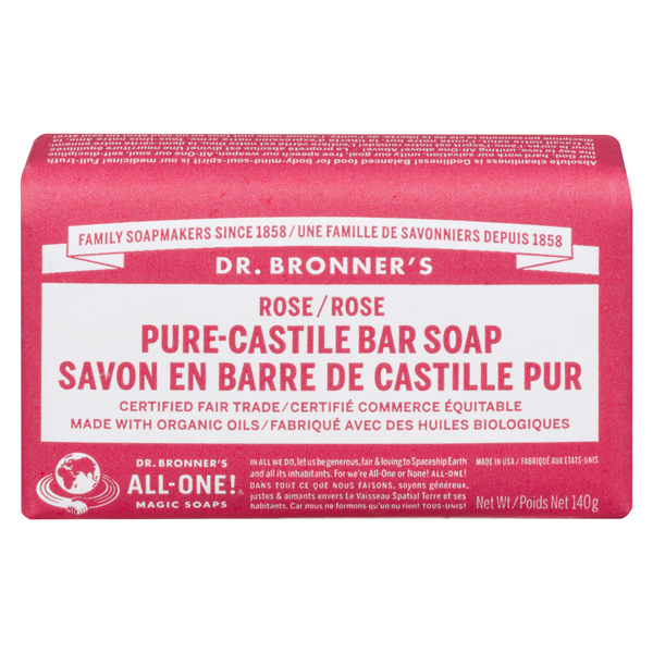 DR BRONNERS ROSE HEMP CASTILE SOAP
