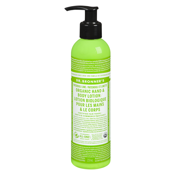 DR.BRONNERS ORGANIC LOTION PATCHOULI LIME
