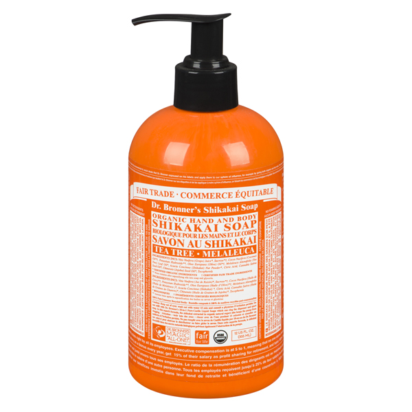 DR BRONNERS ORGANIC 4 IN 1 TEA TREE SUGAR SOAP