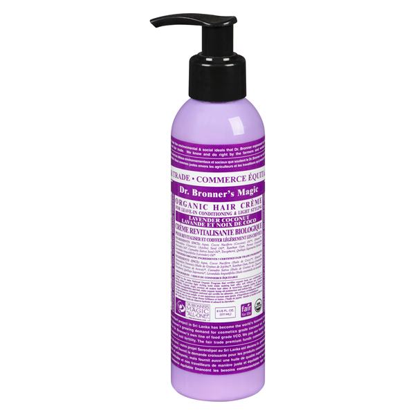 DR BRONNERS ORGANIC HAIR CREME LAVENDER COCONUT