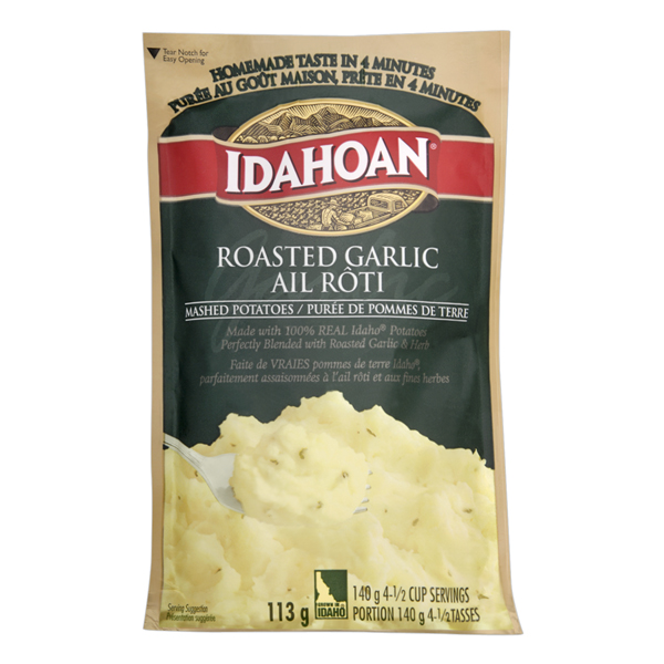IDAHOAN MASHED POTATOES ROASTED GARLC