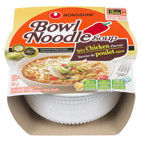 NONGSHIM NOODLE BOWL SPICY CHICKEN