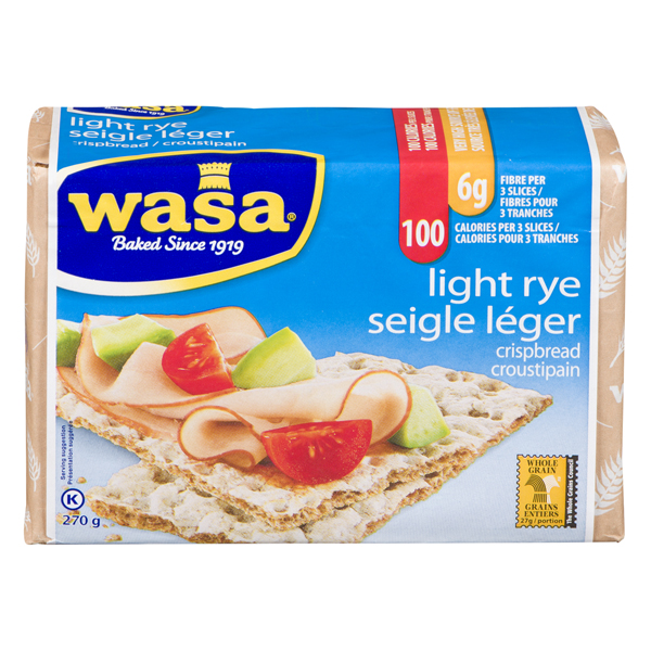 WASA CRISPBREAD LIGHT RYE