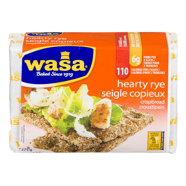 WASA CRISPBREAD HEARTY RYE