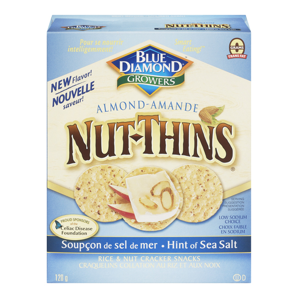 BLUE DIAMOND ALMOND NUT THINS HINT OF SEA SALT