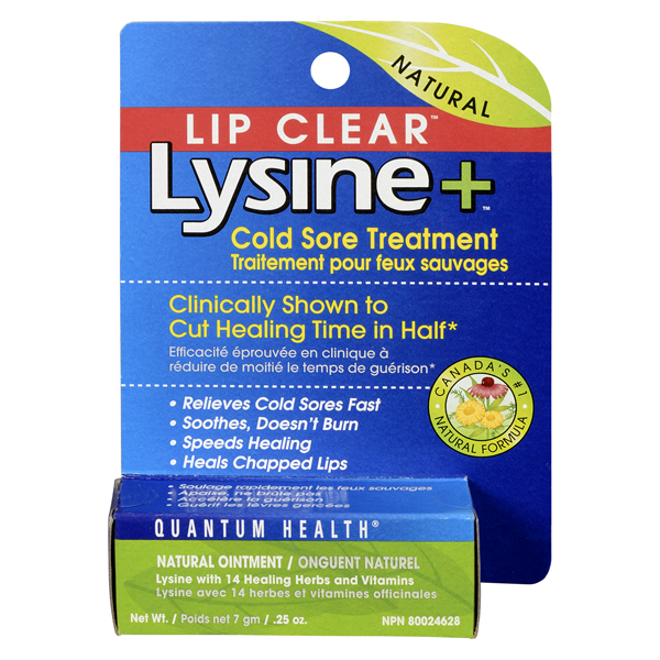 QUANTUM HEALTH LIP CLEAR LYSINE+ COLD SORE TREATMENT