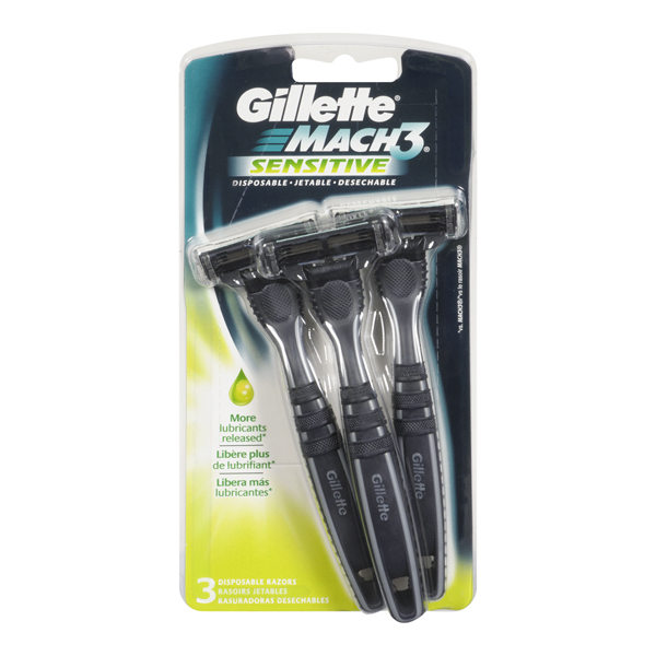 GILLETTE MACH3 DISPOSABLE SENSITIVE
