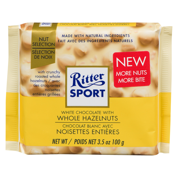 RITTER SPORT WHITE HAZELNUT BAR