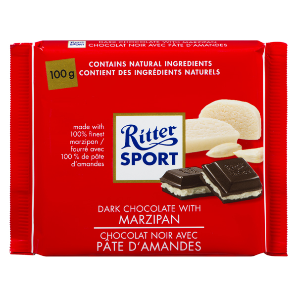 RITTER SPORT CHOC BAR MARZIPAN