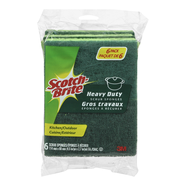 SCOTCH BRITE HEAVY DUTY SCRUB SPONGES