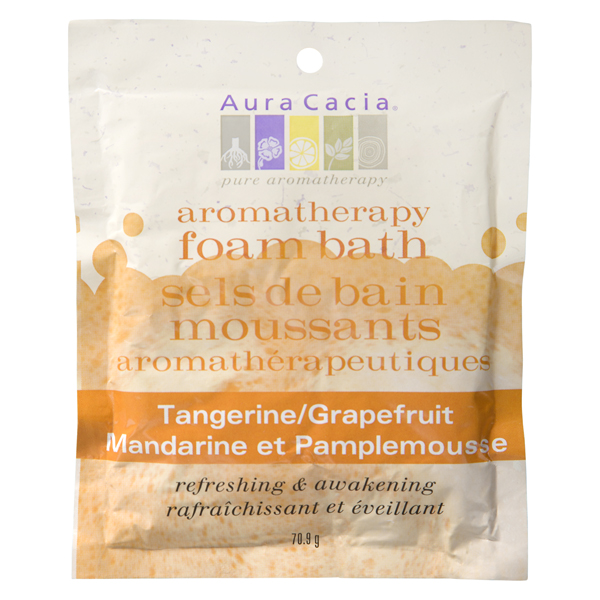 AURA CACIA AROMATHERAPY FOAM BATH TANGERINE/GRAPEFRUIT