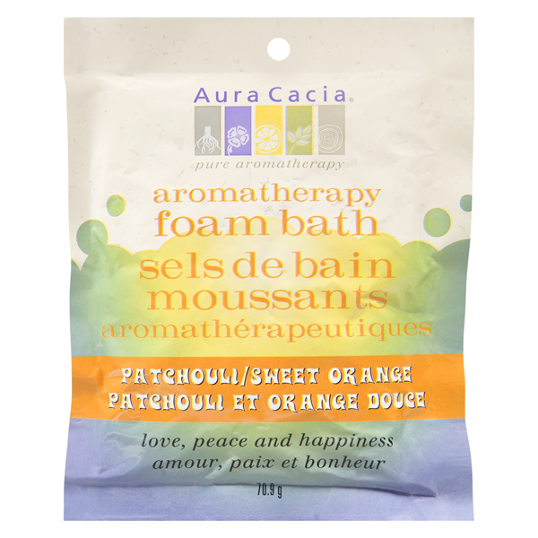 AURA CACIA AROMATHERAPY FOAM BATH PATCHOULI SWEET ORANGE