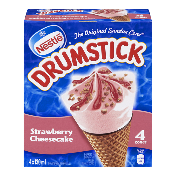 NESTLE DRUMSTICKS STRAWBERRY CHEESECAKE