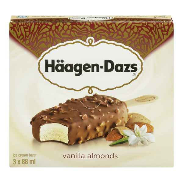 HAAGEN DAZS BAR VANILLA  ALMOND