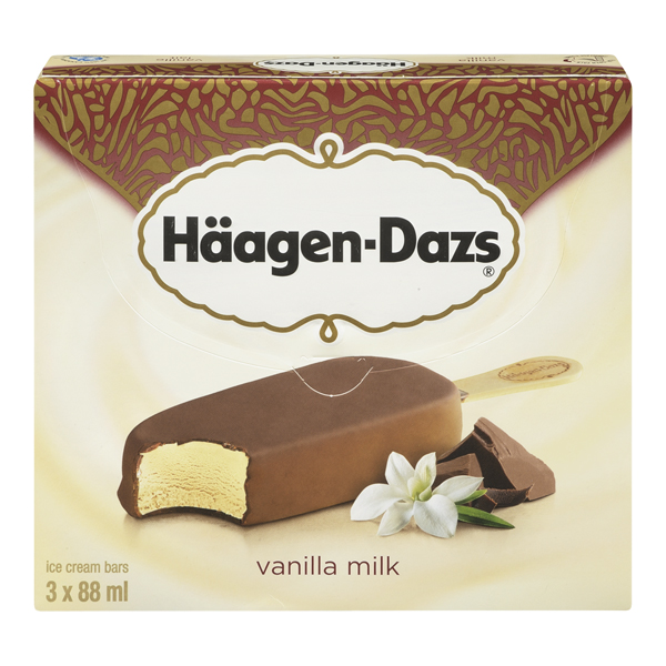 HAAGEN DAZS BAR VANILLA & MILK CHOCOLATE