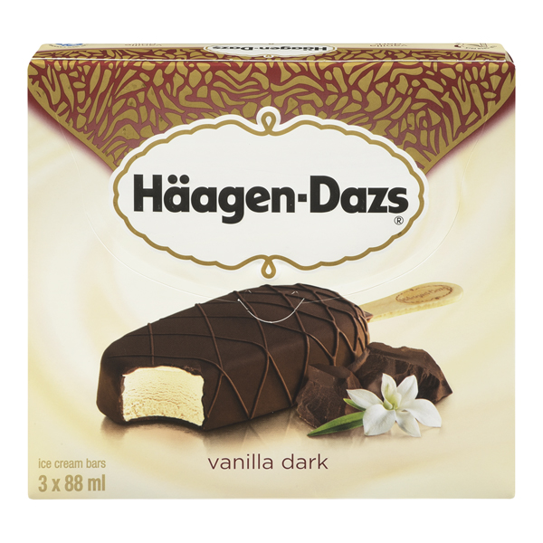 HAAGEN DAZS BAR VANILLA DARK CHOCOLATE