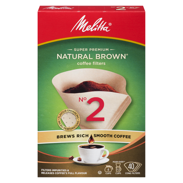 MELITTA NATURAL BROWN #2 FILTERS