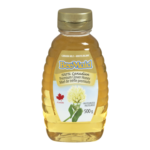 BEEMAID 100% CANADIAN PREMIUM CLOVER PASTEURIZED WHITE HONEY