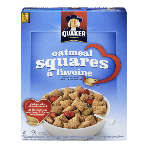 QUAKER OATMEAL SQUARES ORIGINAL CEREAL
