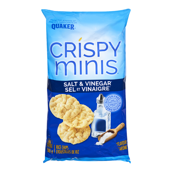 QUAKER CRISPY MINIS SALT & VINEGAR RICE CHIPS