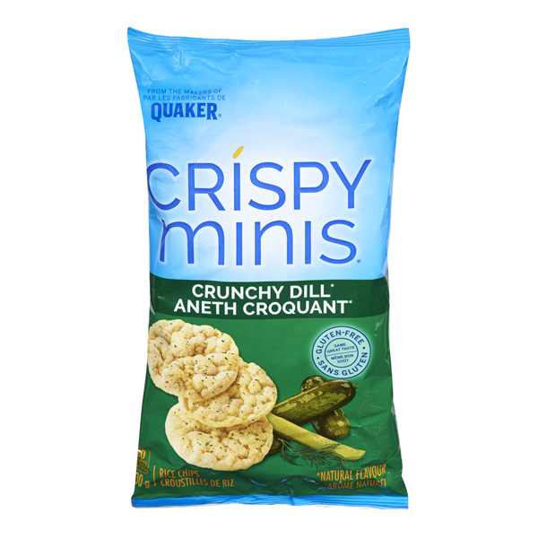 QUAKER CRISPY MINIS CRUNCHY DILL RICE CHIPS