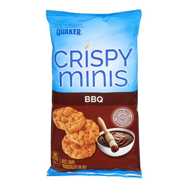 QUAKER CRISPY MINIS BBQ RICE CHIPS