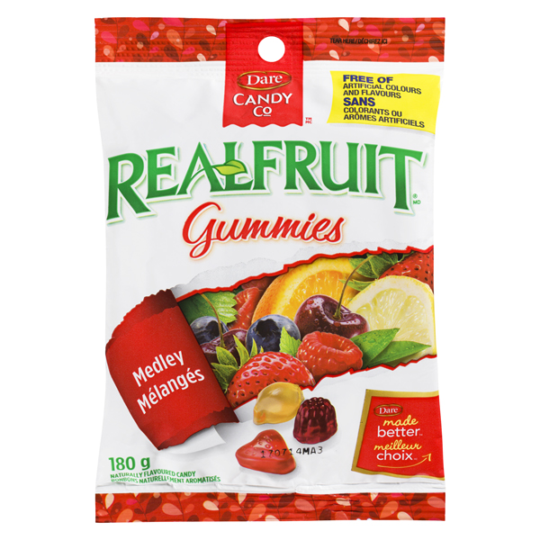 DARE REALFRUIT GUMMIES FRUIT MEDLEY