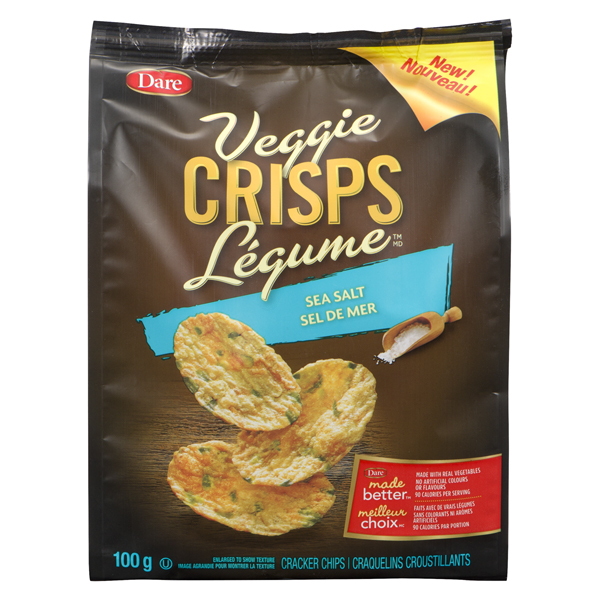 DARE VEGGIE CRISPS SEA SALT