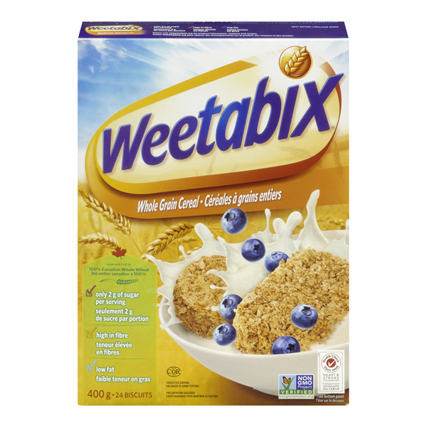 WEETABIX WHOLE GRAIN CEREAL BISCUITS