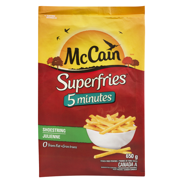 MCCAIN SUPERFRIES 5 MINUTES SHOESTRING