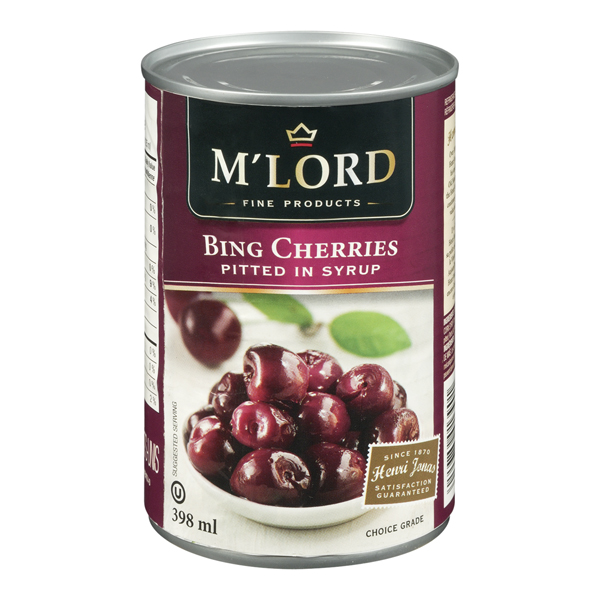 M'LORD BING CHERRIES PITTED IN SYRUP