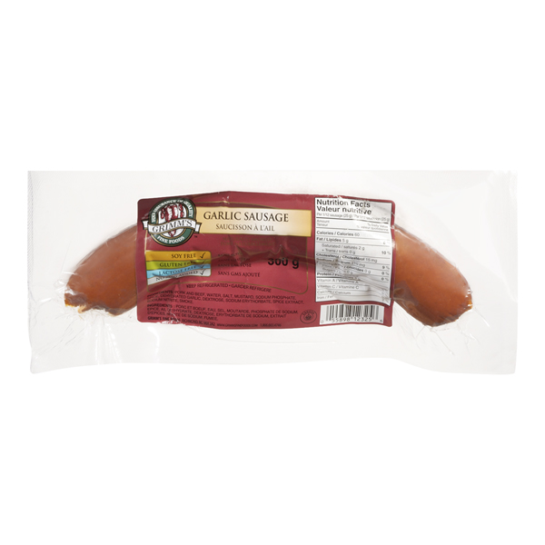 GRIMM'S GARLIC SAUSAGE COIL