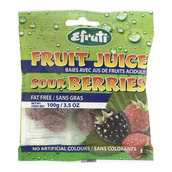 EFRUTI SOUR FRUIT JUICE BERRIES