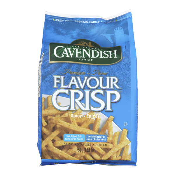 CAVENDISH FLAVOUR CRISP SPICY  CRACKED PEPPER FRIED POTATOES