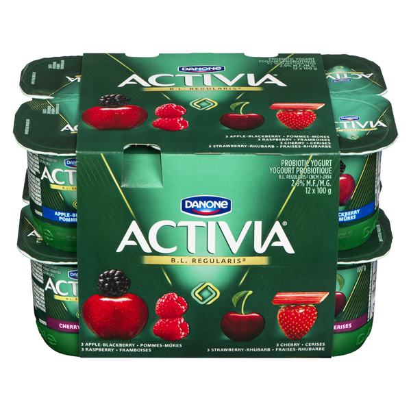 DANONE ACTIVIA APPLE BERRY RHUBARB