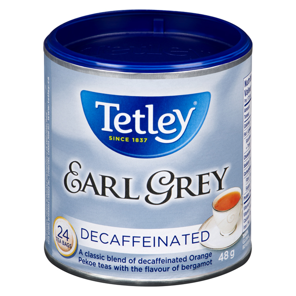 TETLEY EARL GREY DECAF TEA BAGS