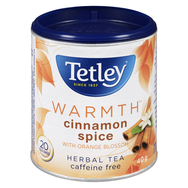 TETLEY WARMTH CINNAMON SPICE HERBAL TEA