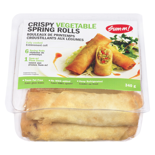 SUM-M PORK VEGETABLE SPRING ROLLS