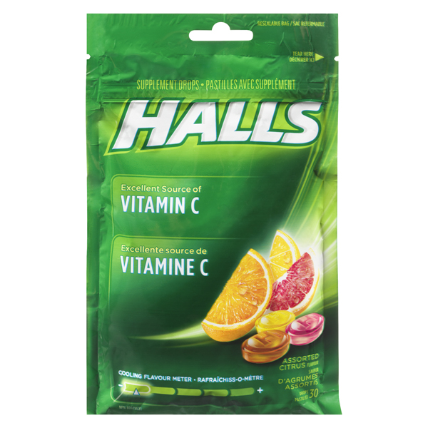 HALLS VITAMIN C LOZENGES