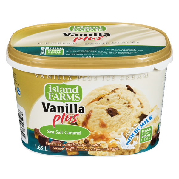 ISLAND FARMS VANILLA PLUS SEA SALT CARAMEL