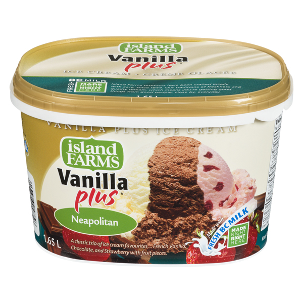 ISLAND FARMS VANILLA PLUS NEAPOLITAN