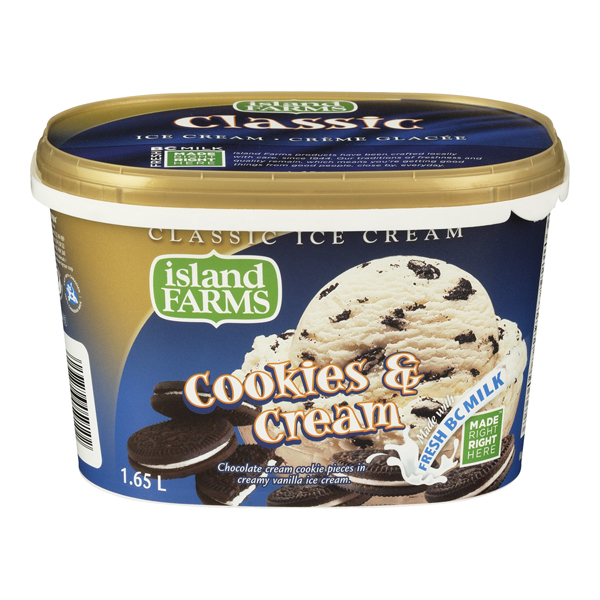 ISLAND FARMS CLASSIC ICE CREAM COOKIES & CREAM